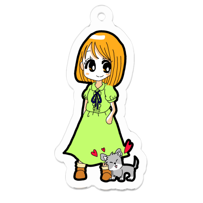 アクリルキーホルダー - 50 x 50 (mm)