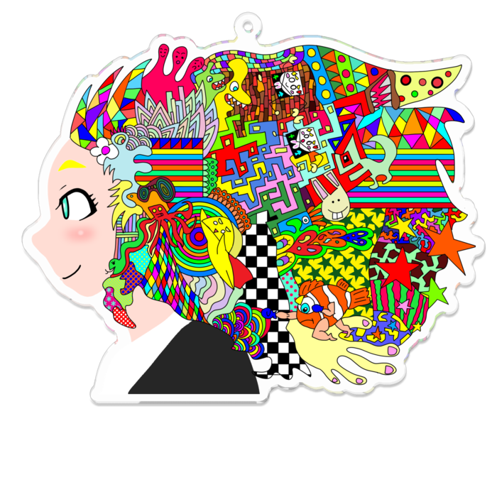 アクリルキーホルダー - 100 x 100 (mm)