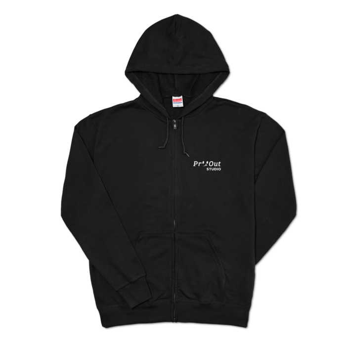 ジップパーカー - XL - ブラック