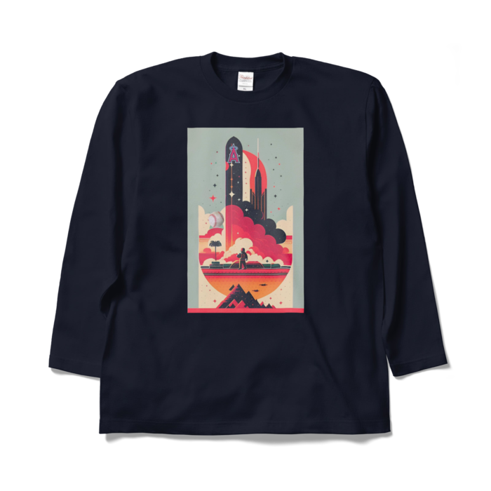 ロングスリーブTシャツ - XL - ネイビー