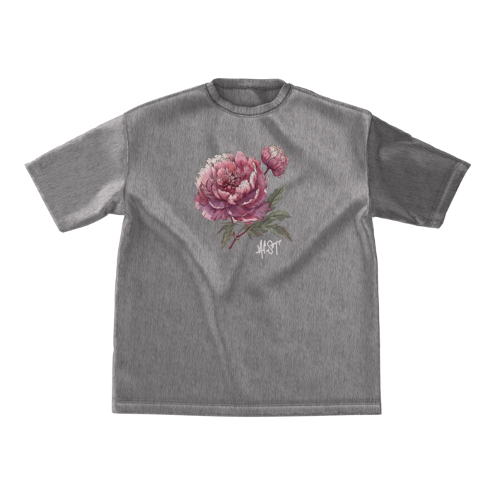 ビッグシルエットTシャツ （グレー）- M - 正面