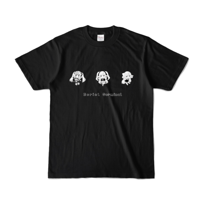カラーTシャツ - S - ブラック (モノクロ)