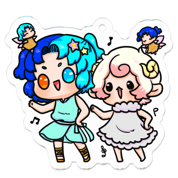 アクリルキーホルダー - 50 x 50 (mm)