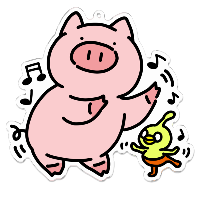 アクリルキーホルダー - 100 x 100 (mm)