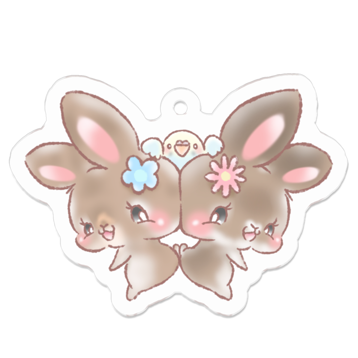 アクリルキーホルダー - 50 x 50 (mm)