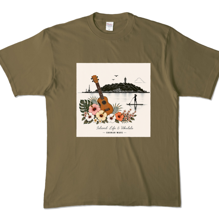 カラーTシャツ - XL - オリーブ (濃色)