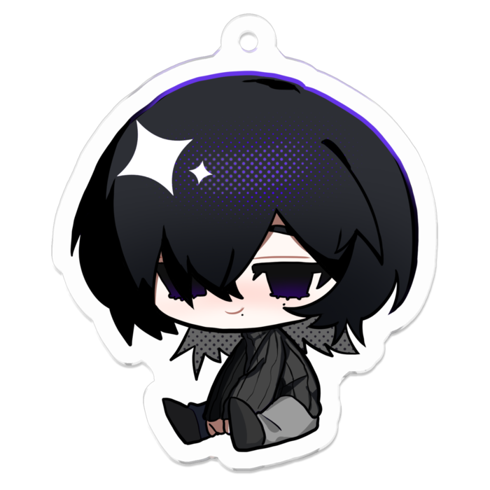 アクリルキーホルダー（コーティング） - 50 x 50 (mm)