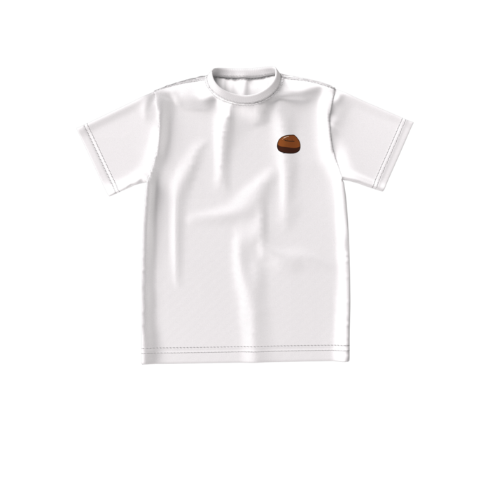 栗ワンポイントTシャツ - S - 正面(3)