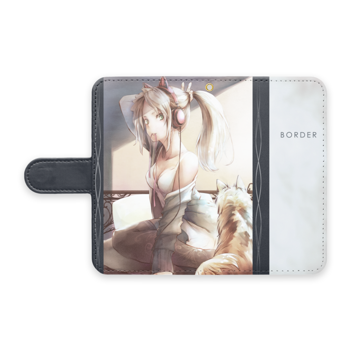 手帳型Androidケース - S - ストラップ穴 あり