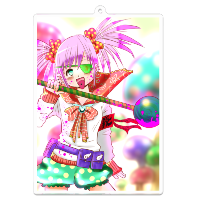 アクリルキーホルダー - 100 x 100 (mm)