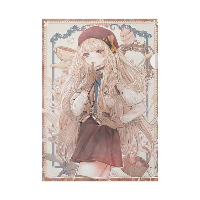 カフェガール クリアファイル 幻想少女の小さなお部屋 Booth
