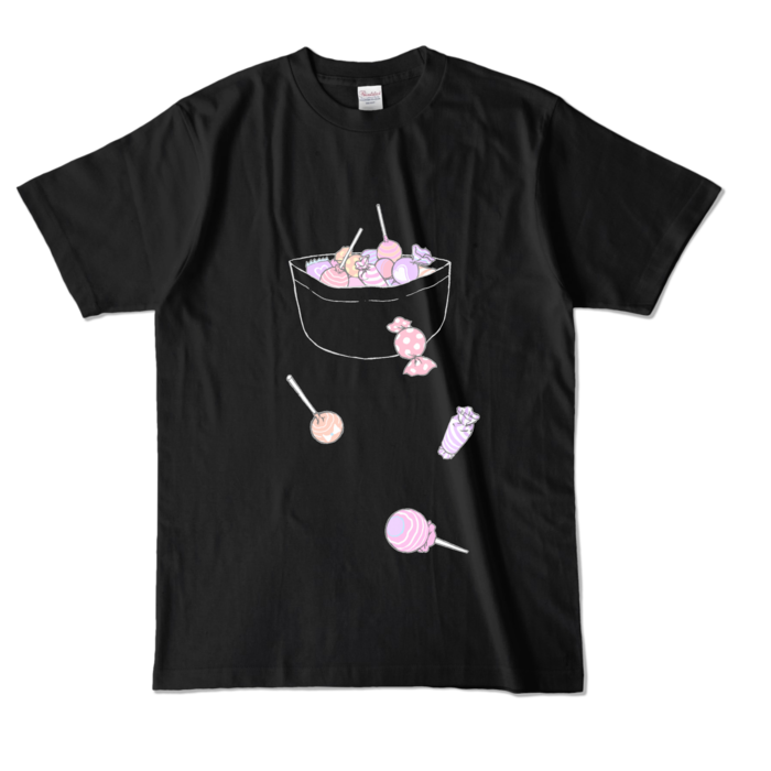 カラーTシャツ - L - ブラック (濃色)