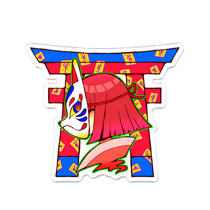 アクリルバッジ - W70 × H70mm - 朝