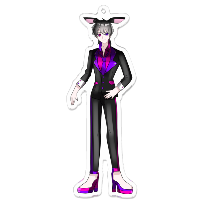 アクリルキーホルダー（コーティング） - 100 x 100 (mm)