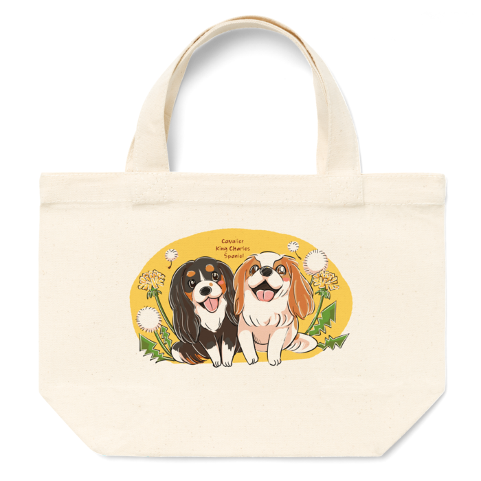 キャバリアトライカラーブレンハイム トートバッグ 小 大 キャバリアの森 Booth
