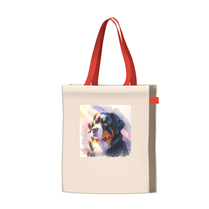 ツートンカラーバッグ - レッド - W34 × H41 × D14cm