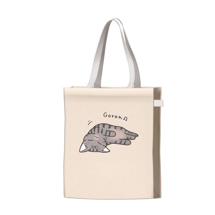 ツートンカラーバッグ - ホワイト - W34 × H41 × D14cm