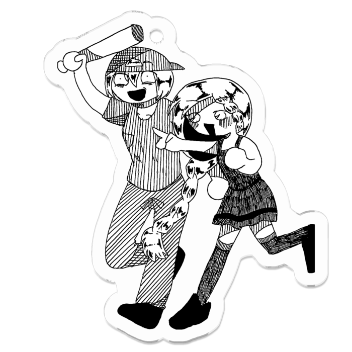 アクリルキーホルダー（コーティング） - 50 x 50 (mm)(2)