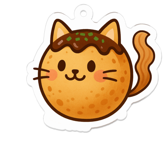 アクリルキーホルダー（コーティング） - 50 x 50 (mm)