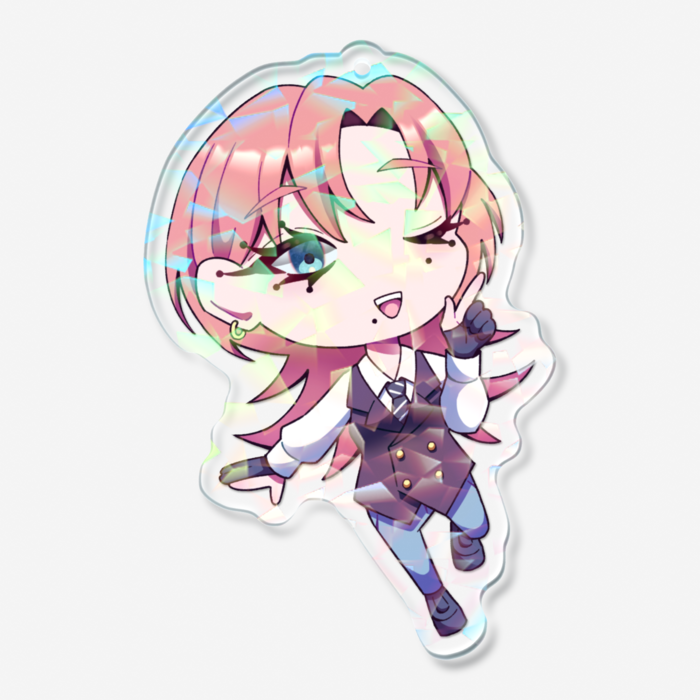 ホログラムアクリルキーホルダー - 70 × 70mm