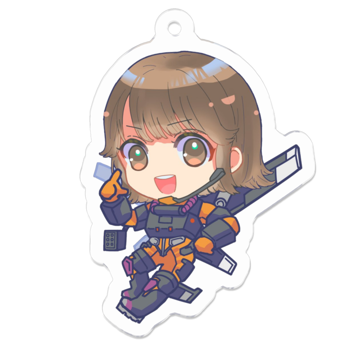 アクリルキーホルダーS - 50 x 50 (mm)