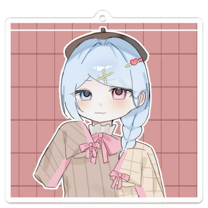 アクリルキーホルダー（コーティング） - 70 x 70 (mm)