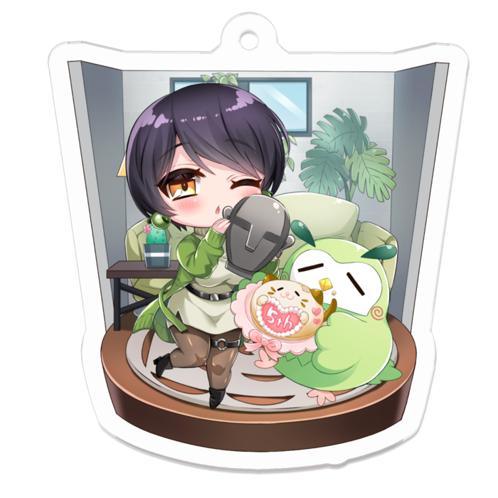 アクリルキーホルダー - 50 x 50 (mm)