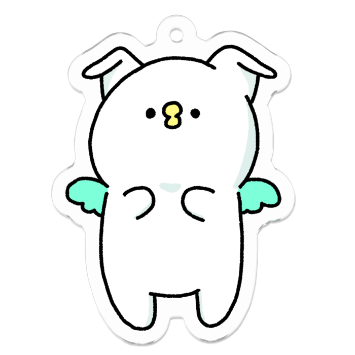 アクリルキーホルダー - 50 x 50 (mm)