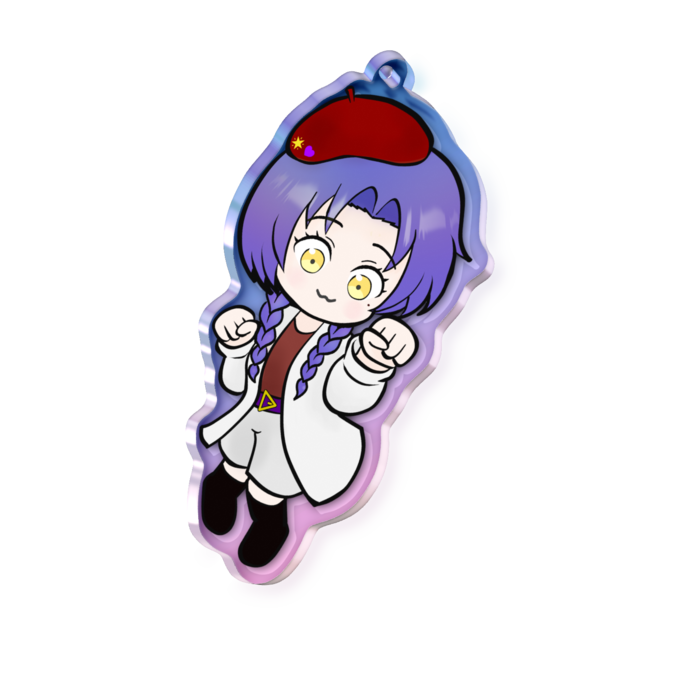 オーロラアクリルキーホルダー - 70 × 70mm