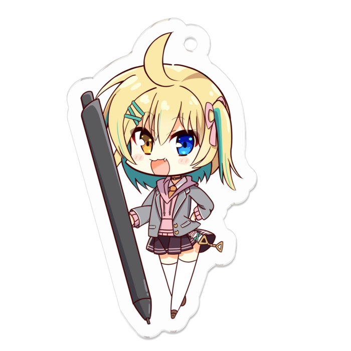 アクリルキーホルダー（コーティング） - 50 x 50 (mm)