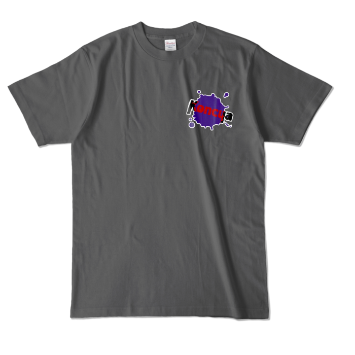 Koncua:カラーTシャツ - L - チャコール (濃色)