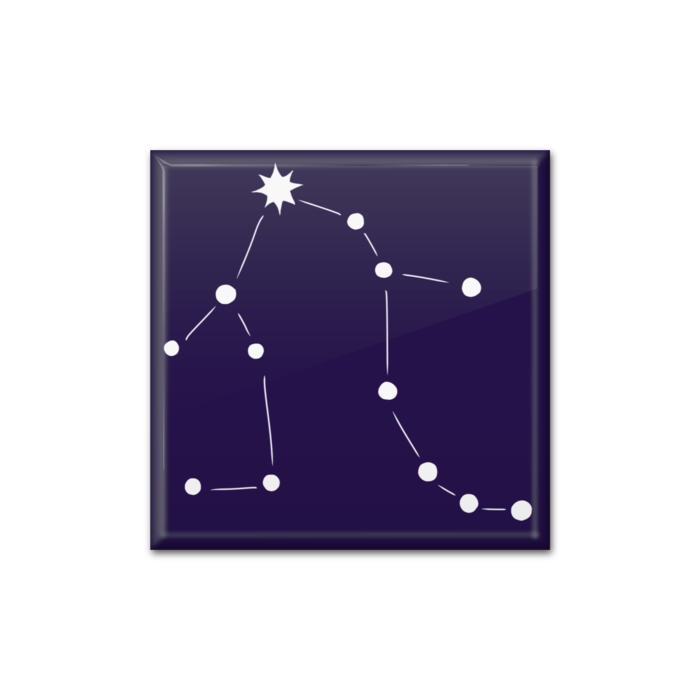 双子座缶バッジ - 四角形40mm