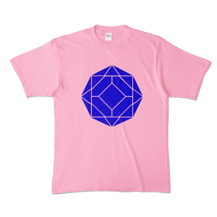 カラーTシャツ - XL - ピーチ (淡色)