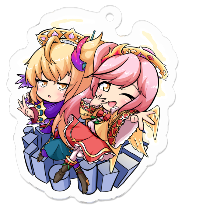 アクリルキーホルダー - 50 x 50 (mm)