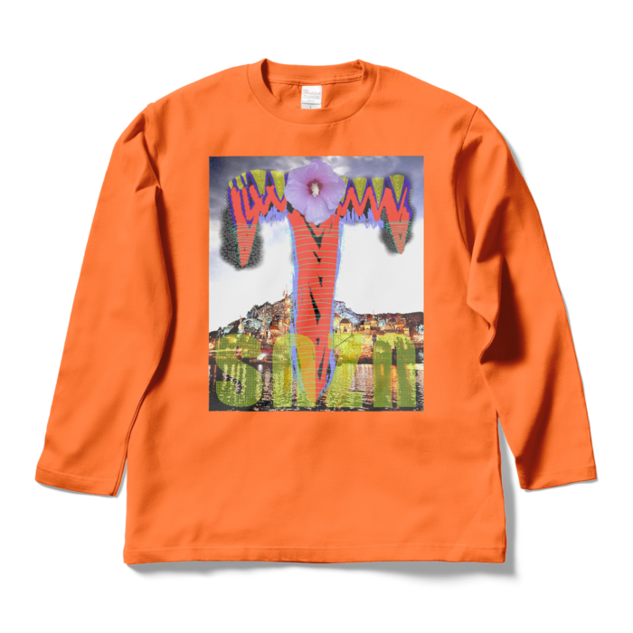 ロングスリーブTシャツ - L - オレンジ
