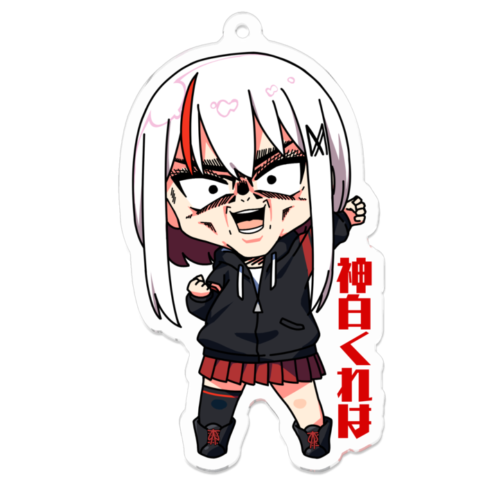 アクリルキーホルダー（コーティング） - 70 x 70 (mm)(顔芸)