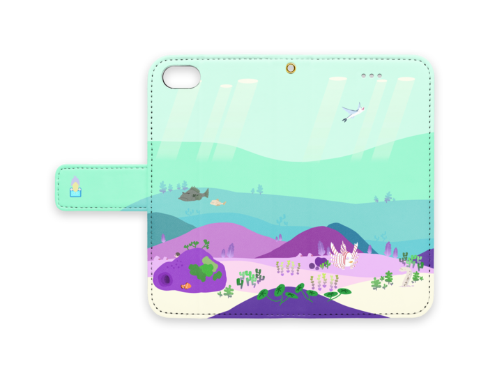 手帳型iPhoneケース - iPhone7 - ストラップ穴 あり