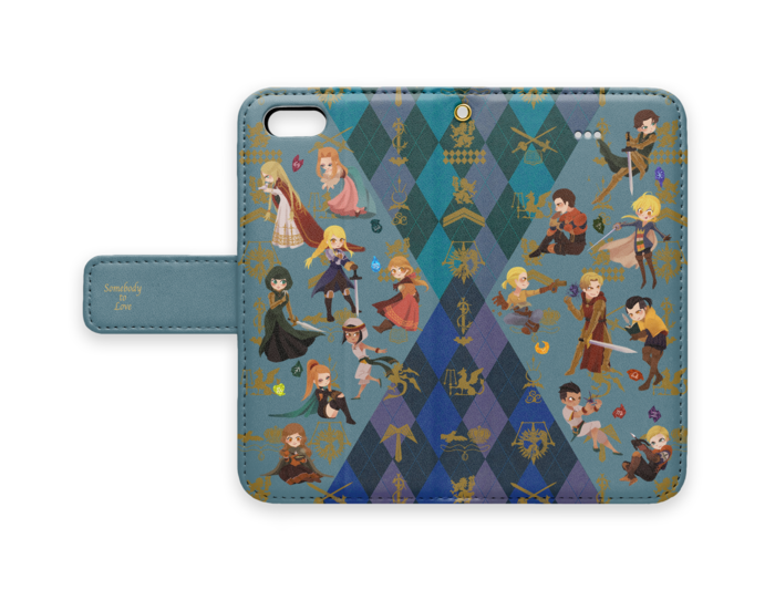 手帳型iPhoneケース - iPhone5 - ストラップ穴 あり