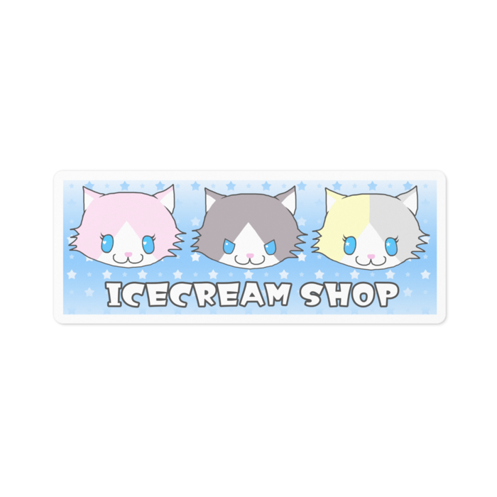 ステッカー - 100 x 100 (mm)