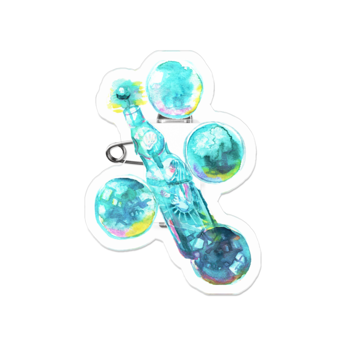 アクリルバッジ - 50 x 50 (mm)