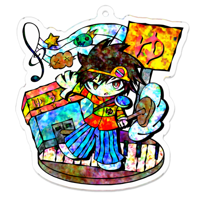 アクリルキーホルダー - 70 x 70 (mm)