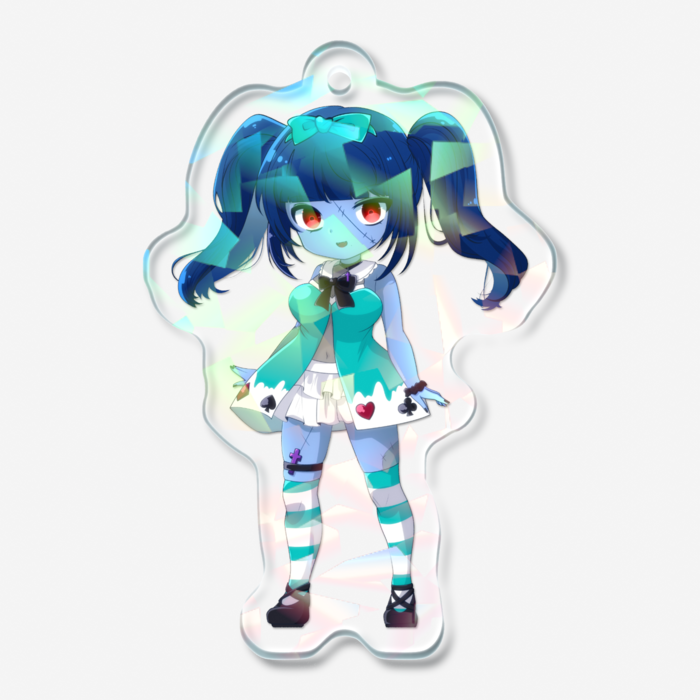 ホログラムアクリルキーホルダー - 50 × 50mm