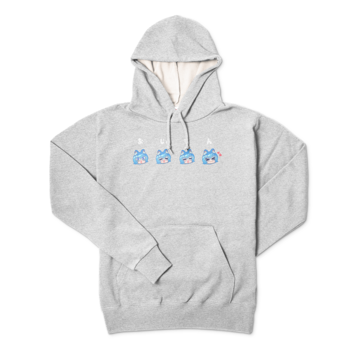 おじゃもんパーカー - L - 杢グレー