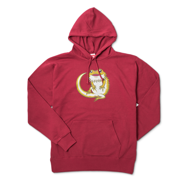 パーカー - XL - バーガンディ