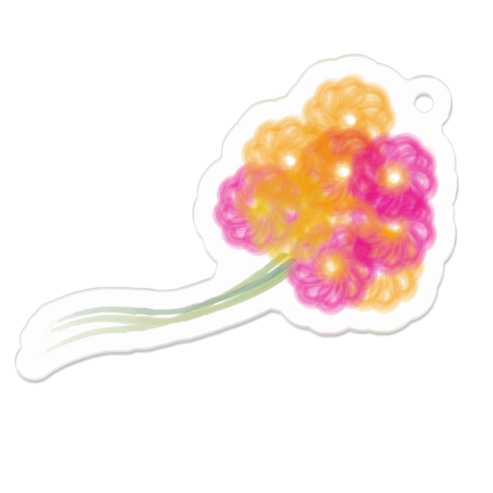 アクリルキーホルダー - 50 x 50 (mm)