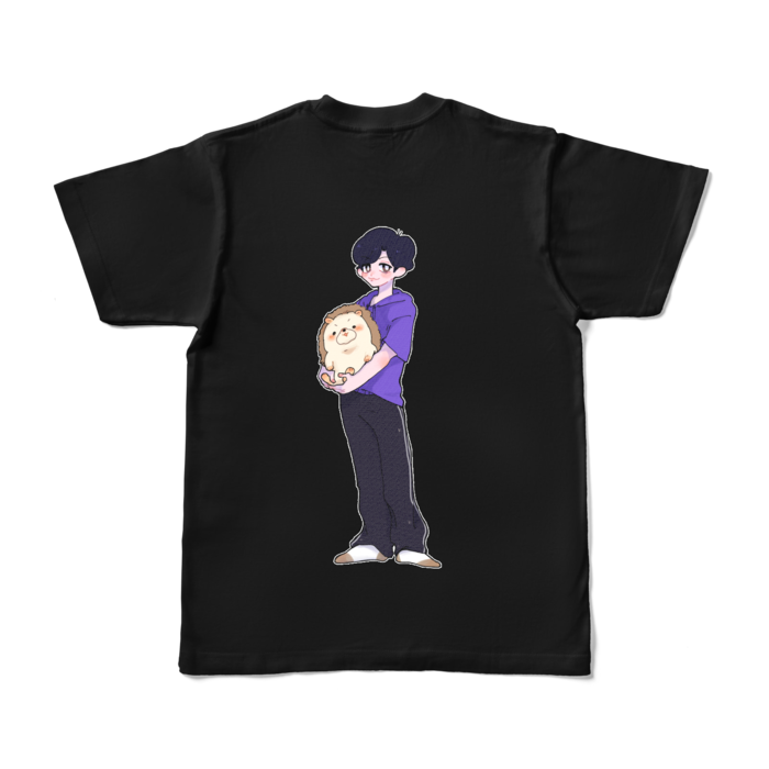 カラーTシャツ - S - ブラック (濃色)(裏プリント)