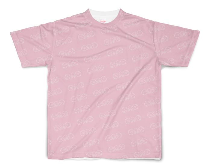 フルグラフィックTシャツ - S - 両面印刷/ピンク