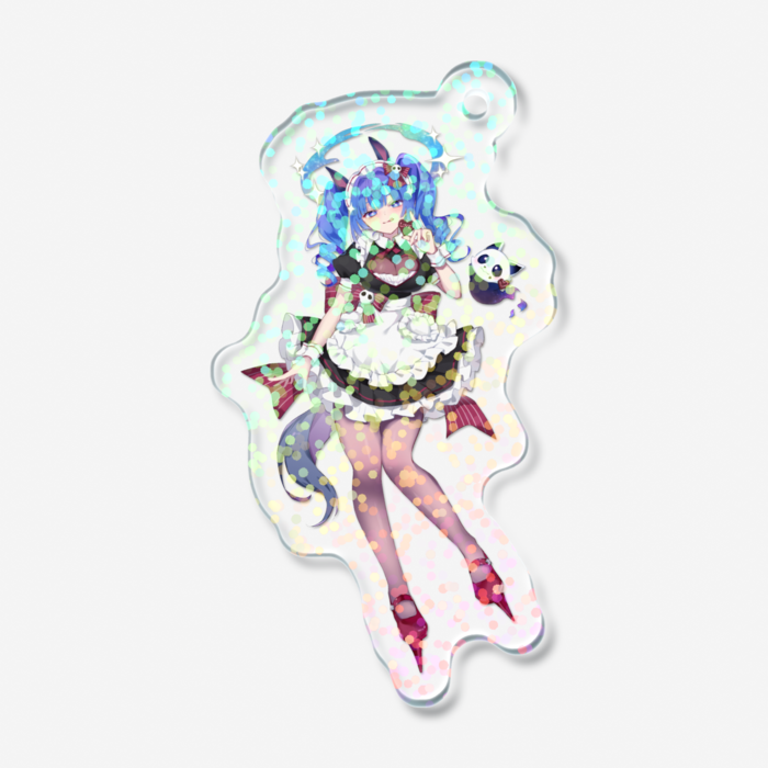 ホログラムアクリルキーホルダー - 50 × 50mm