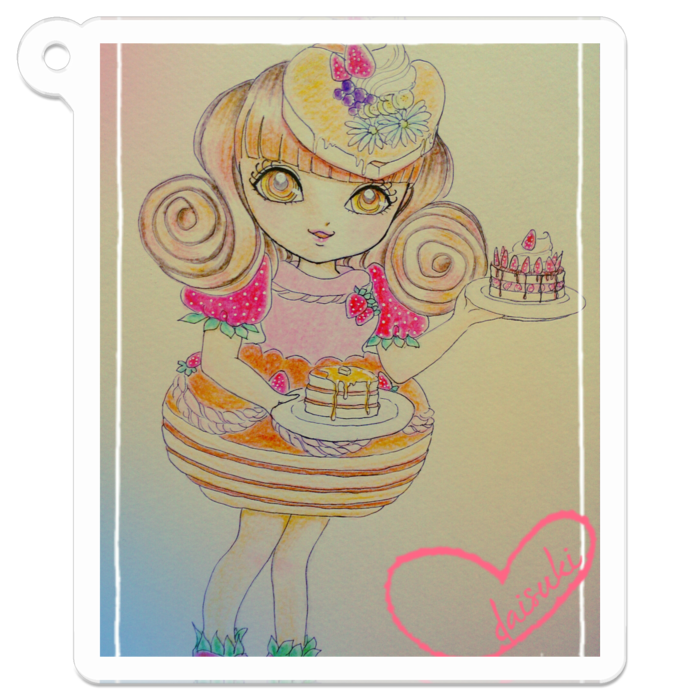 アクリルキーホルダー - 50 x 50 (mm)