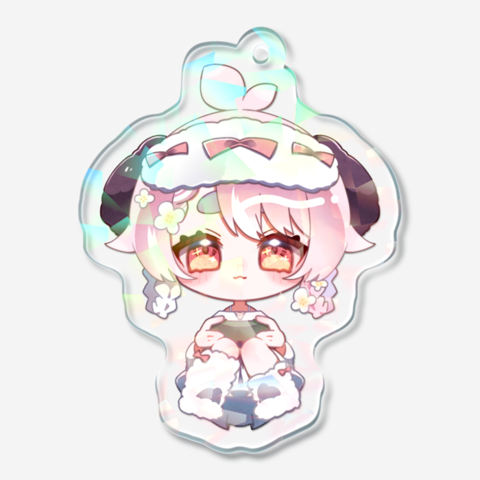 ホログラムアクリルキーホルダー - 50 × 50mm